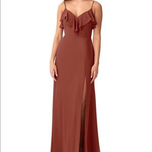 Azazie Natalia Bridesmaid dress in Terracotta